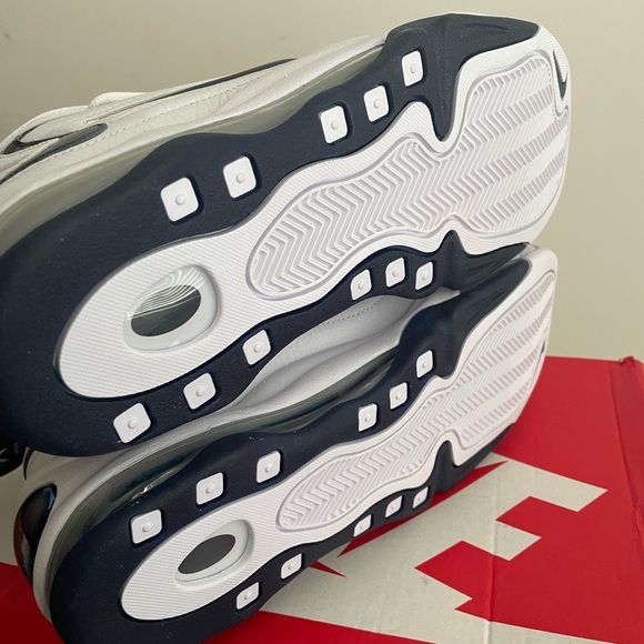 Nike Air Total Max Uptempo White and Blue Sneakers with Supportive Design - Picture 8 of 11